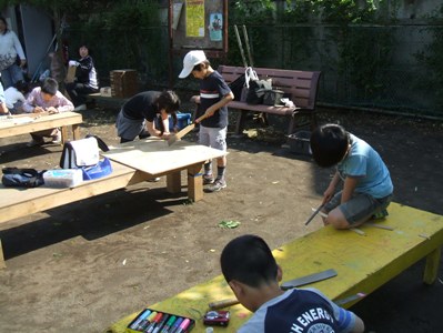 野外事業の様子