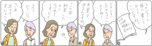 記憶障害イラスト