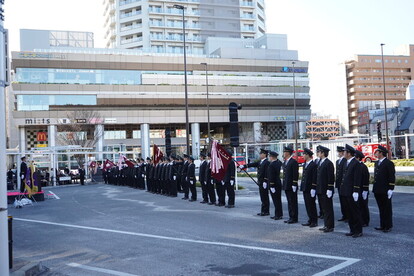 平成25年国分寺市消防団出初式の写真