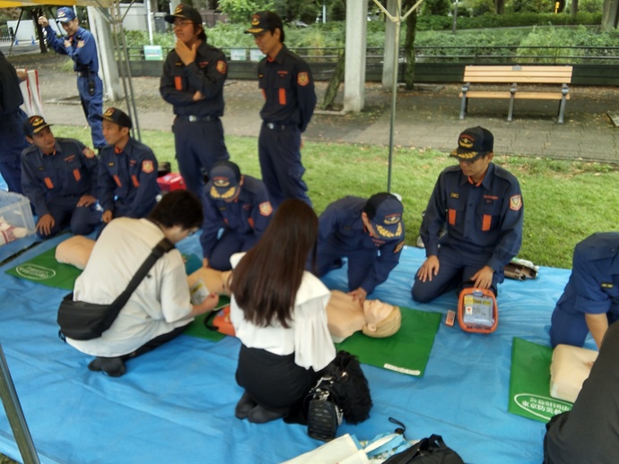 応急救護の様子