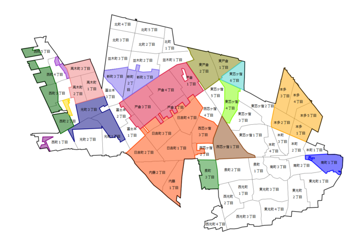 防災まちづくり推進地区エリア