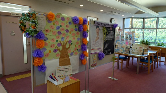 女性に対する暴力をなくす運動パネル展