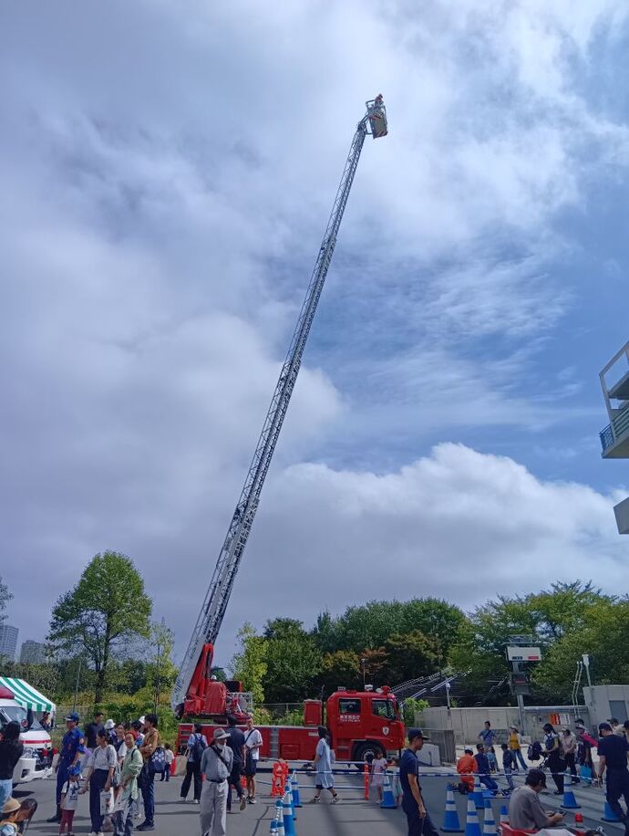 はしご車搭乗体験過去の様子