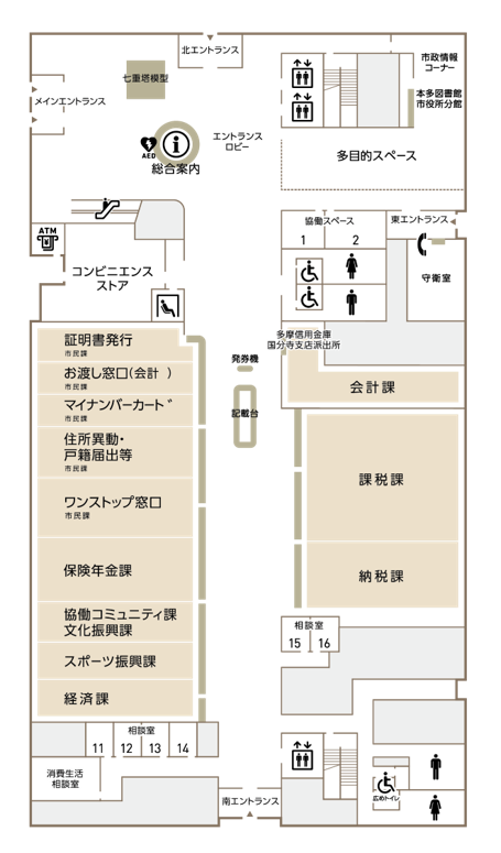 1階フロアマップ