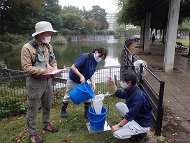 登壇者写真（大橋勇貴さん（都立武蔵国分寺公園での水質保全活動））