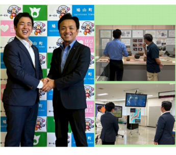 握手、視察の写真