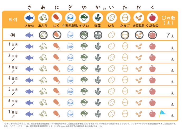 「さあにぎやかにいただく」のイラスト