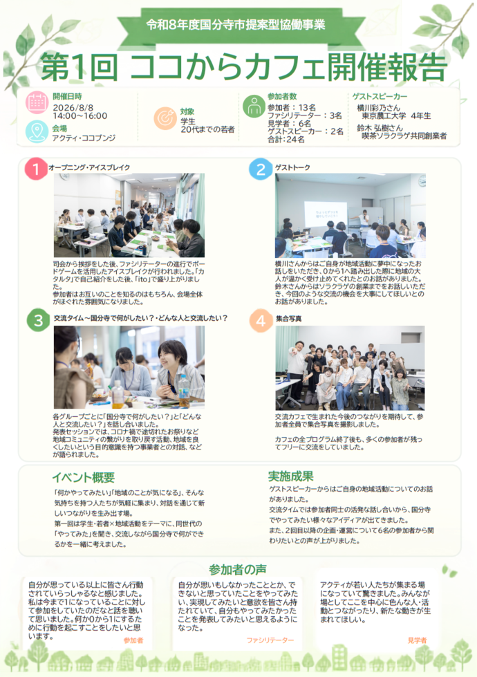 開催報告（1）