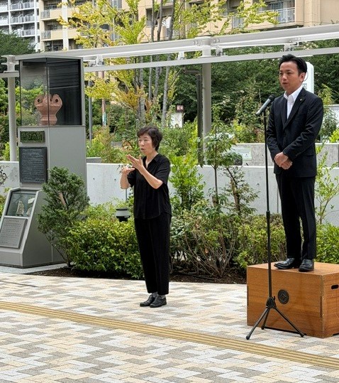 挨拶の様子